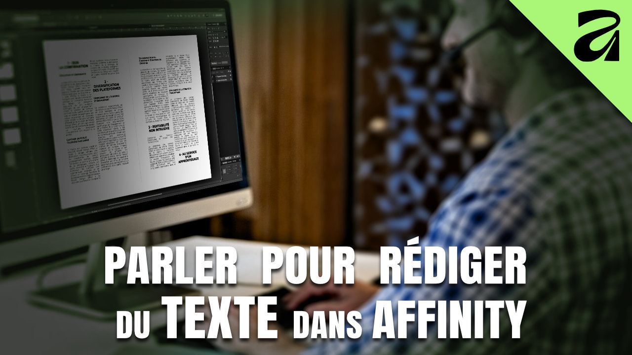 Rédiger un texte sans l'écrire dans Affinity