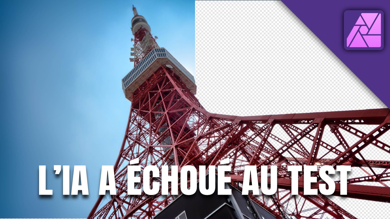 Affinity Photo : dépasser les limites de la sélection par IA avec une méthode manuelle efficace